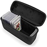 CASEMATIX Graded Card Case Compatible with 30+ BGS PSA Graded Sports Trading Cards or 140+ Top Loader Card Storage Case with Scratch Resistant Custom Card Carrying Case Interior