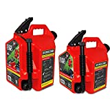 SureCan Self Venting Easy Pour 5 & 2.2 Gal Flow Control Gas Containers (2 Pack)