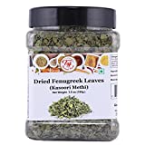 Taj Kasoori Methi Fenugreek Leaves, Premium Quality Product (Kasuri Methi, Dried Fenugreek Leaves), 3.5-ounce