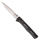 Benchmade - Fact 417 Minimalist Manual Open Folding Knife, Spear-Point Blade, Plain Edge, Satin Finish, Aluminum Handle, Made in USA