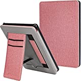 Miroddi Case for 6.8" Kindle Paperwhite (11th Generation-2021) and Kindle Paperwhite Signature Edition[Auto Sleep/Wake, Foldable Stand] Premium PU Leather Case Cover with Card Slot & Hand Strap -Pink