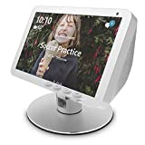 Echo Show 8 / All-new Echo Show 8 (2nd Gen) Adjustable Aluminum Swivel Stand, eight rare-earth magnets on the top stand for Amazon Echo Show 8, Horizontal 360 Rotation Longitudinal Angle Change Silver