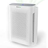 InvisiClean Aura II Air Purifier - 4-in-1 H13 True HEPA, Ionizer, Carbon + UV Light - Air Purifier for Allergies & Pets, Viruses, Bacteria, Home, Large Rooms, Dust, Mold, Allergens, Odor Elimination