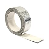 Newtex High Heat Resistant Tape - Extreme Temperature Aluminum Foil Z-Flex Tape - Pressure Sensitive Adhesive Ducting, Insulation, Reflective Heat Barrier Tape Roll (1.5" x 15')