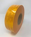 Safe Way Traction 2" x 150' Roll 3M Diamond Grade Conspicuity School Bus Yellow Reflective Safety Tape 983-71ES