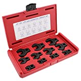 ABN Crowfoot Wrench SAE Standard 3/8in Drive 11-Piece Set for When Regular Sockets/Wrenches Cannot Get the Job Done