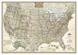 National Geographic: United States Executive Wall Map - Laminated (43.5 x 30.5 inches) (National Geographic Reference Map)