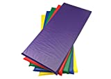 KinderMat Kids Rest Mats (5-Pack), Rainbow Designer, Non-Folding, 2-Inches Thick, 2" x 22" x 48", Red, Yellow, Green, Blue, Purple, School, Home, Daycare