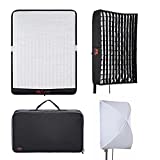 Falcon Eyes Bi-Color RX-18TD Kit Bi-Color Flexible LED Photo Light + RX-18OB Extended Softbox + RX-18SBHC Honeycomb Grid Softbox