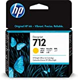 HP 712 Yellow 29-ml Genuine Ink Cartridge (3ED69A) for DesignJet T650, T630, T230, T210 & Studio Plotter Printers