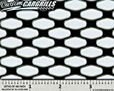 CCG 16"x48" Perforated GT Grill Mesh Sheet - Gloss Black