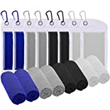 8 Packs Cooling Towels Ice Towel Soft Breathable Chilly Towels for All Exercises Sports Running Yoga Gym Workout Camping Goft Fitness Workout Indoor Outdoor 40"x12"