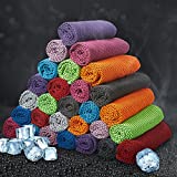 30 Pieces Cooling Towel Soft Breathable Chilly Towel Workout Cool Instant Cold for Neck and Face Microfiber Towel for Gym Travel Yoga Camping Running Outdoor Sport