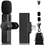 DARSSUM Wireless Lavalier Microphone for iPhone iPad, Plug-Play Wireless Mic for Recording, YouTube, TikTok, VlogFacebook Live Stream, Noise Reduction Auto-Sync (NO APP or Bluetooth Needed)Plug-Play