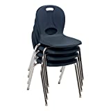 Learniture Structure Series School Chair, 16" Seat Height, Navy, LNT-116-CSW-NV (Pack of 4)