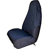 OxGord Universal Chair SlipCover with Stretchable Hems and Pocket - Washable Computer Desk Seat, Slipcover for Office, Student, Work, Classroom, and Dining - Cloth, Black