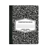 Omura COMPOSITION BOOK Marble, 9 3/4" x 7 1/2", College-Ruled 100 Sheets (Pack 24)