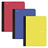 Five Star Interactive Notetaking Composition Books, 3 Pack, 1-Subject, College Ruled Paper, 11" x 8-1/2", 100 Sheets, Assorted Colors (38610)
