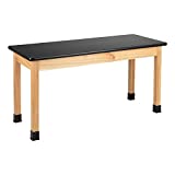 Learniture LNT-GNI-SCI-HPL2460-SO Table, 24" W x 60" L, Black