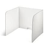 Privacy Shields for Classrooms (20-Pack) - White - 24" (H) x 28" (W) x 26" (D) - Desk Privacy Partition - Great for Computer Testing Labs - Desk Dividers for Classroom