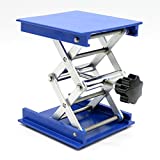 OESS Lift Table Aluminium Oxide Lab Stand Lifter Scientific Scissor Lifting Jack Platform 8''X 8''