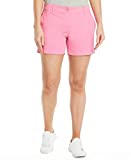 Nautica Women's Comfort Tailored Stretch Cotton Solid and Novelty Short, Carnation, 6