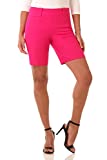 Rekucci Women's Ease into Comfort Perfection Modern Office Short (16, Tropical Pink)