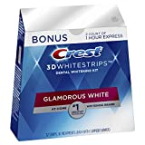 Crest 3D Whitestrips, Glamorous White, Teeth Whitening Strip Kit, 32 Strips (16 Count Pack) -Packaging may vary