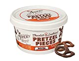 Asher's Chocolates, Chocolate Covered Pretzels, Bulk Smothered Pretzels, Gourmet Sweet and Salty Candy, Small Batches of Kosher Chocolate, Family Owned Since 1892 (2lbs, Milk Chocolate)