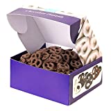 CrazyOutlet Gift Box Gourmet Dark Chocolate Covered Mini Pretzels, 40 Ounce