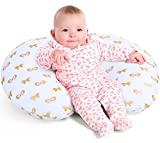 Nursing Pillow, Breast Feeding Pillows for Mom, Metallic Printed Butterfly Soft Cover with Breathable Filling, Infant Feeding Support Pillow for 0-12 Months, Multifunctional Support Cushion for Travel