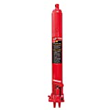 BIG RED T30306 Torin Hydraulic Long Ram Jack with Single Piston Pump and Clevis Base (Fits: Garage/Shop Cranes, Engine Hoists, and More): 3 Ton (6,000 lb) Capacity, Red