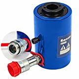 AMZCNC 20T Hydraulic Cylinder Jack Hollow Single Acting Hydraulic Ram Cylinder 2"(50mm) Hydraulic Lifting Cylinders (20T 2Inch Hollow)