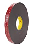 3M VHB Tape 5952 Double-Sided Acrylic Foam Tape - Heavy Duty, Industrial Mounting Tape - 1/2 inch width x 36 yards length, 45 mil thick, 18 rolls/case - Black