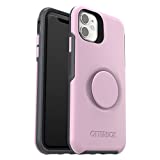 OtterBox for Apple iPhone 11, Slim Protective Case with Integrated PopSockets PopGrip, Otter + Pop Symmetry Series, Pink