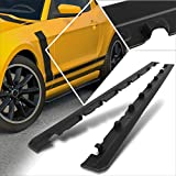 ABS Lower Side Skirts Rocker Panel Extension Splitter Lip Body Kit Compatible with 10-14 Ford Mustang