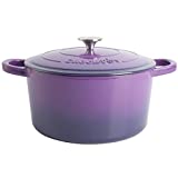 Crock-Pot Artisan Enameled Cast Iron Dutch Oven W/Lid, 7-Quart, Lavender Purple (128606.02)