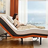 Adjustable Bed Frame Queen - Easy to Install in 5 Minutes, Adjustable Bed for Massage, Zero Gravity, Under Bed Lights, Wireless Remote, Foot&Head Incline, Smart Bed, 3000 Premium Series