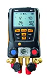 Testo - 0563 1557 testo 557 I Digital Manifold Kit for air Conditioning, Refrigeration Systems and Heat Pumps I 4-Valve HVAC Gauge with Bluetooth