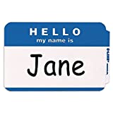 C-Line Pressure Sensitive Peel and Stick Badges, Hello My Name Is, Blue, 3.5 x 2.25 Inches, 100 per Box (92235)