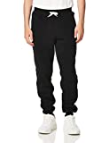 Southpole Men's Basic Active Fleece Jogger Pants-Regular and Big & Tall Sizes, BK, L