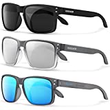 Polarized Square Sunglasses For Men and Women Matte Finish Sun Glasses UV Protection Glasses