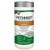 Vet's Best Flea and Tick Wipes for Dogs and Cats | Targeted Flea & Tick Application | Multi-Purpose Flea Treatment for Dogs and Cats | 50 Wipes