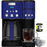 Cuisinart SS-15NVP1 Coffee Center 12 Cup Coffee Maker and Single-Serve Brewer Navy Bundle with 1 YR CPS Enhanced Protection Pack