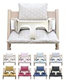 Blausberg Baby - Coated Cushion Set for Tripp Trapp High Chair of Stokke - Happy Star Beige - 100% Made in Germany, All Materials Oeko TEX 100 Certified