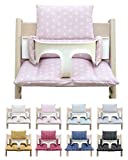 Blausberg Baby - Coated Cushion Set for Tripp Trapp High Chair of Stokke - Happy Star Pink - 100% Made in Germany, All Materials Oeko TEX 100 Certified