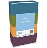 Amazon Basics Facial Tissue (4 Flat Boxes), 160 Tissues per Box (640 Tissues Total) (Previously Solimo)