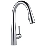 Delta Faucet Essa Brushed Nickel Kitchen Faucet, Kitchen Faucets with Pull Down Sprayer, Kitchen Sink Faucet, Faucet for Kitchen Sink with Magnetic Docking Spray Head, Arctic Stainless 9113-AR-DST