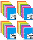 Mead Spiral Notebook, 24 Pack of 1-Subject College Ruled Spiral Bound Notebooks, Cute school Notebooks Pantone Colors, 70 Pages