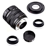 Fujian 35mm f/1.7 CCTV cine Lens Compatible with NEX E-Mount Camera & Adapter Bundle for NEX7 NEX-F3 a6000 a5000 a3500